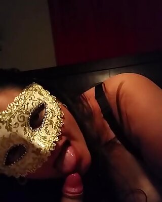 Robbysworld pov playtime with masked bbw latina