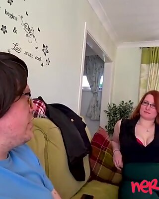 British chick with large curves gets tricked to have sex