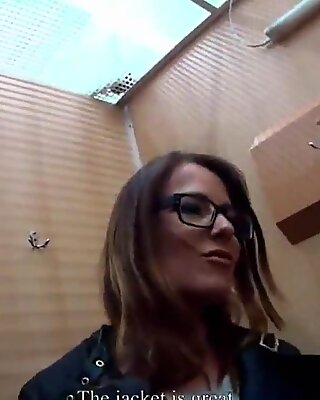 Ravishing czech kitten gets seduced in the mall and banged in pov